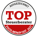 Steuerberater Kanzlei Wangler aus Karlsruhe von FOCUS-Money 2019 ausgezeichnet.