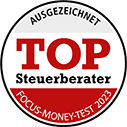 Steuerberater Kanzlei Wangler aus Karlsruhe von FOCUS-Money 2023 ausgezeichnet.